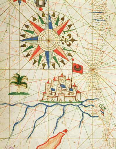 Egypt, the River Nile and Cairo, from a Nautical Atlas, 1646 (detail) by Italian School
